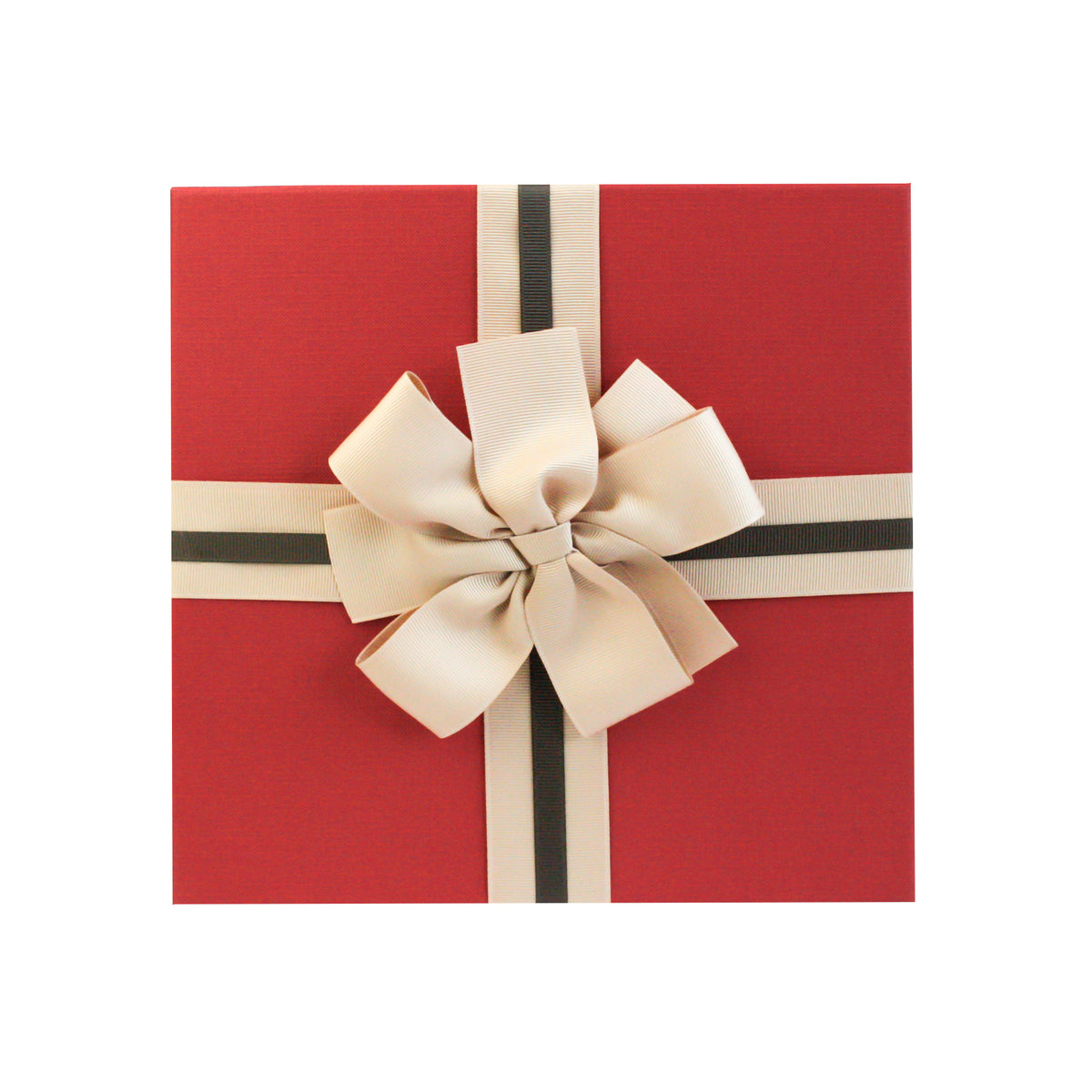 Luxury Gift Box with Striped Bow