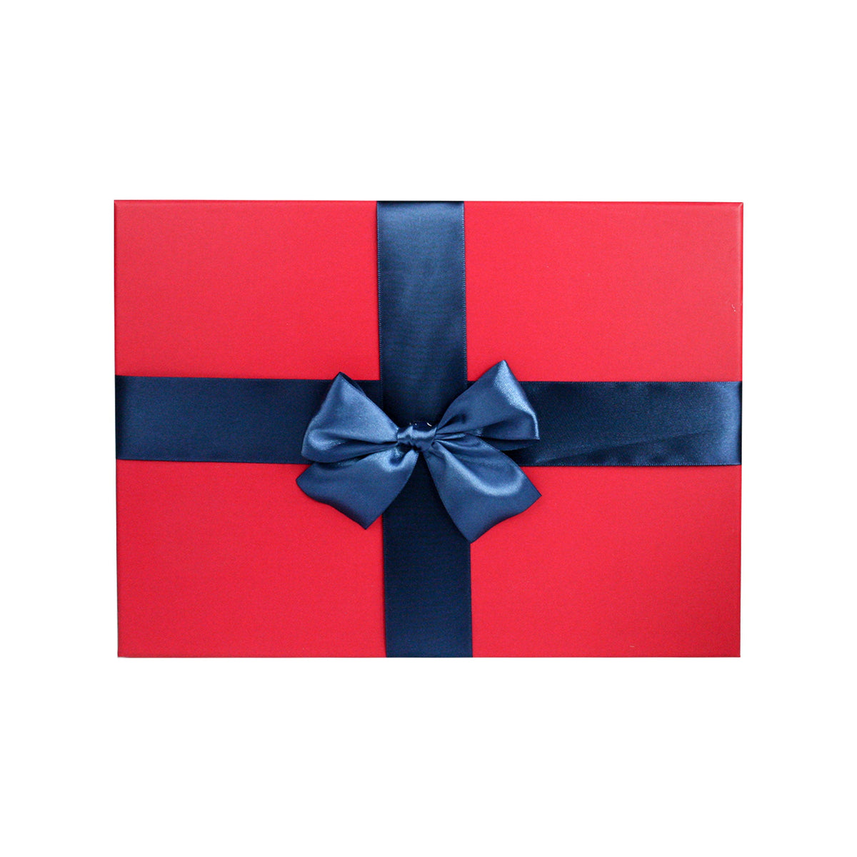 Luxury Blue Polka Dot Gift Box with Satin Bow  pen_spark