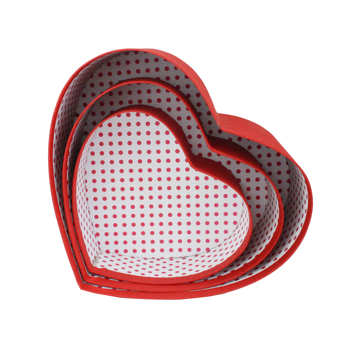 Durable heart shaped gift boxes with bows