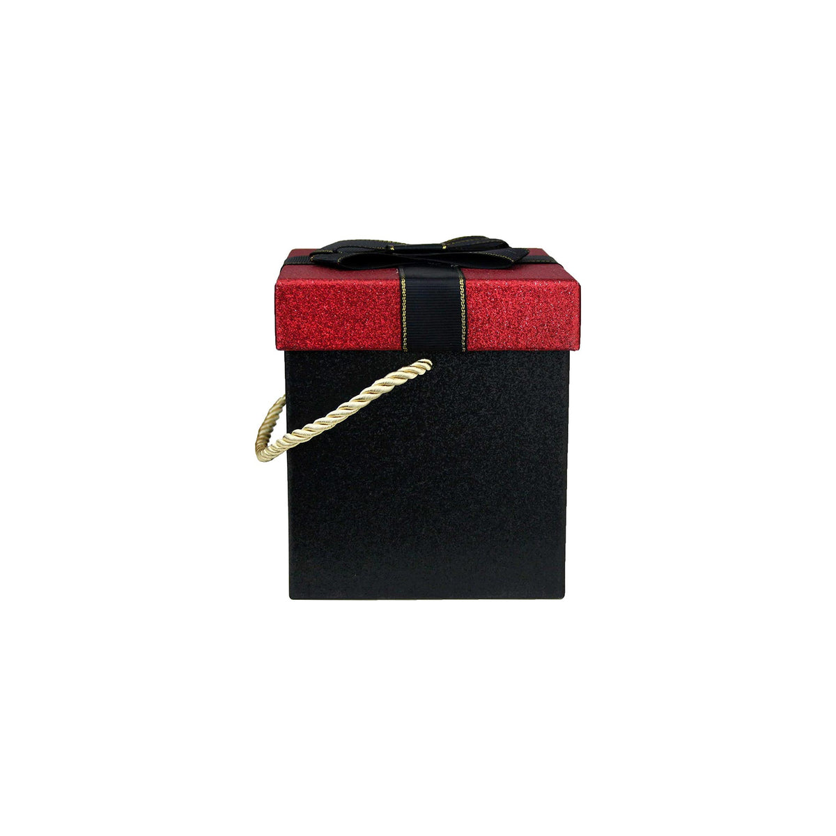 Luxury Black/Red Glitter Gift Box - Single