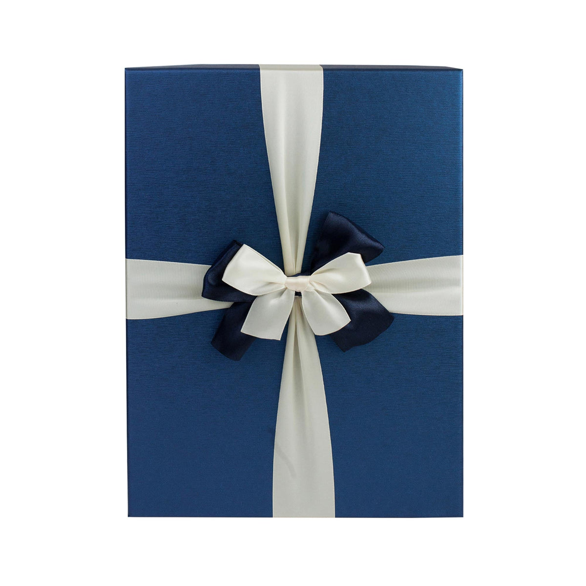 Blue Gift Boxes with Exquisite Satin Ribbon Detail