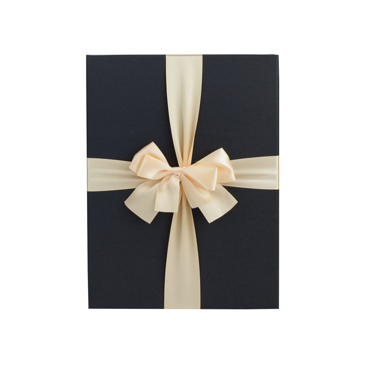 Open Black Gift Box with Contrasting Interior