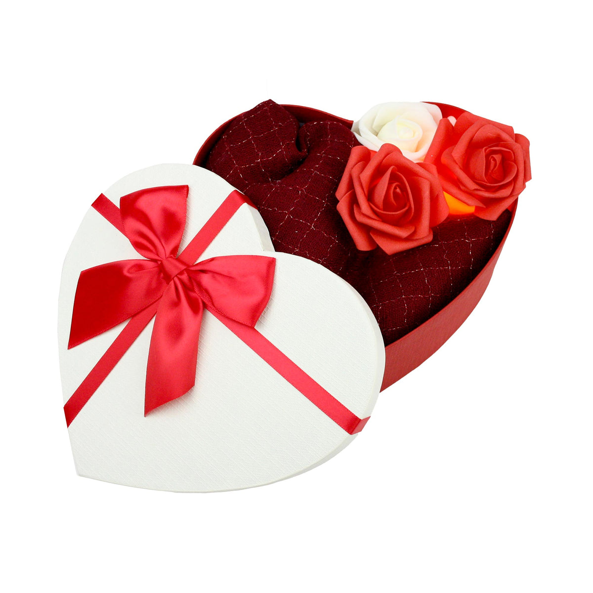 Luxury Scarf Gift Hamper - Scarf & Roses Love