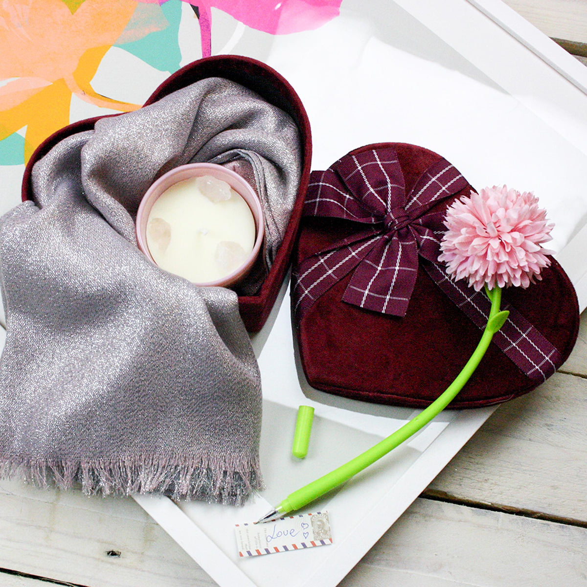 Luxury Scarf Gift Hamper - Forever Love