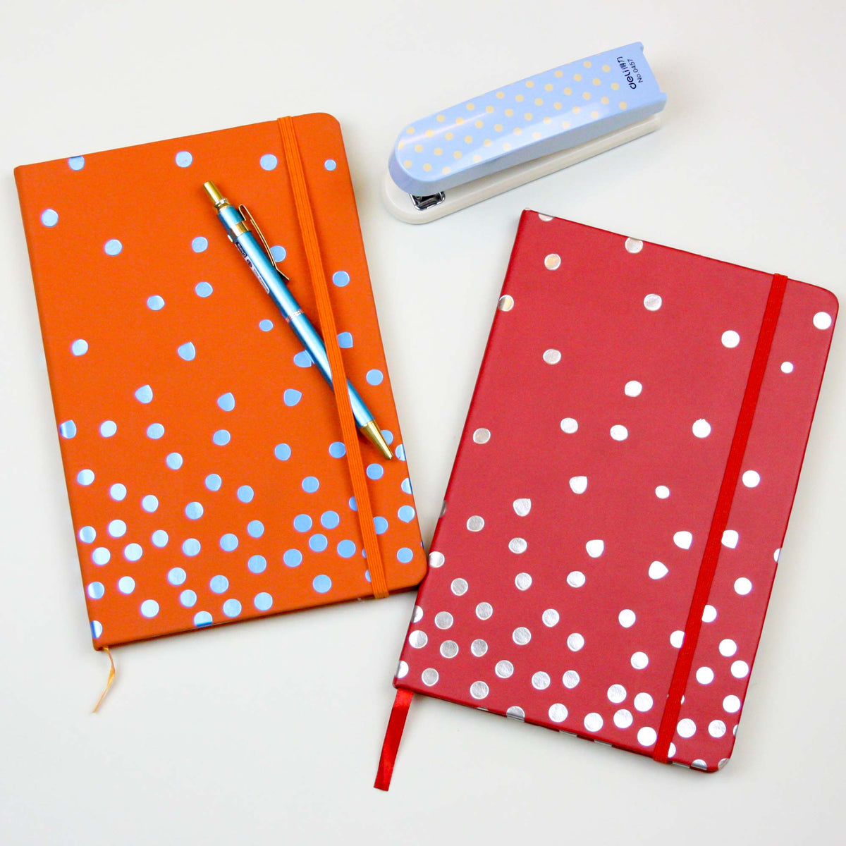 A5 Foil Polka Hardback Notebook (Colours Available)