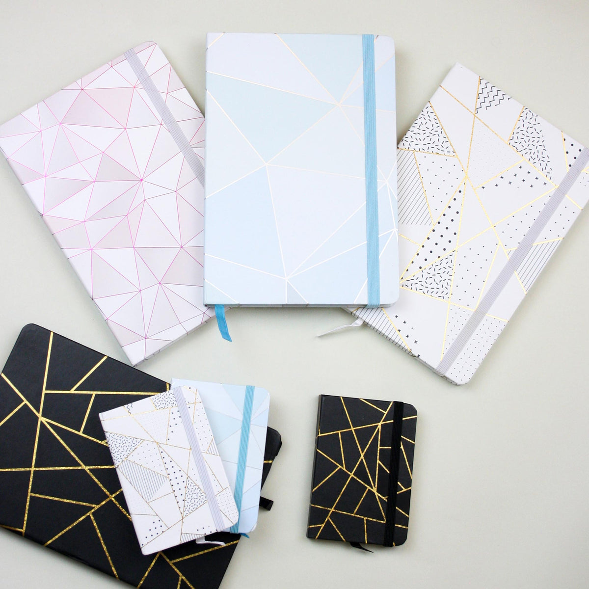 A5 Geometric Marble Prints Hardback Notebook (Designs Available)